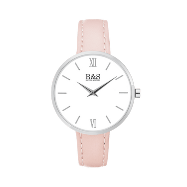 Pink Love - Woman Watch - Ladies Watch - Silver Watch - Brother & Sisters Women Watch Brother & Sisters